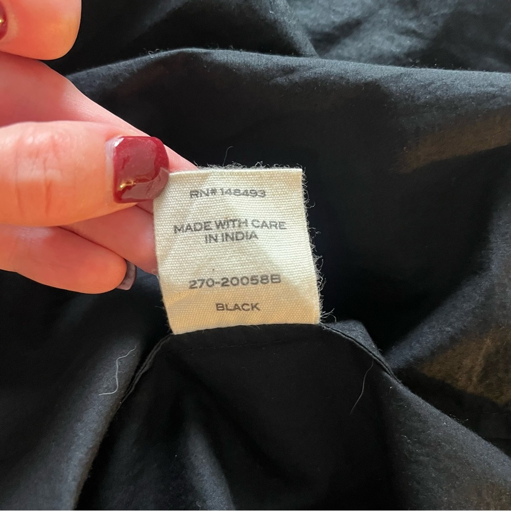 DÔEN Leanne Dress Black XS 100% Organic Cotton - Picture 15 of 15